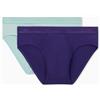 Emporio Armani Slip da Uomo in Viscosa Ecologica, Confezione da 2, Viola, XL, Viola, XL