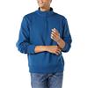Amazon Essentials Felpa in Pile A Maniche Lunghe con Zip Corta Uomo, Foglia di tè, L