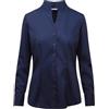 Seidensticker Blusa da Donna - Camicetta da Città - No Stiro - Camicetta con Collo a Calice - vestibilità Slim - Manica Lunga - 100% Cotone