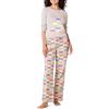 Amazon Essentials Disney | Marvel | Star Wars Set da Notte Pigiama in Flanella Donna, Marvel Holiday Bricks - Womens, L