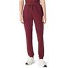 Amazon Basics Pantaloni Sanitari Stile Jogger e Yoga con Fascia in Vita e Coulisse Donna, Bordeaux, XXL Corto