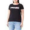 Love Moschino Boxy Fit-Maglietta a Maniche Corte T-Shirt, Nero, 46 Donna