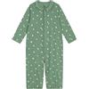 Petit Bateau A0dwe01 - Tuta da notte unisex per neonato, in cotone, con colletto stampato, confezione da 1, Verde Multicolore, 6 mesi