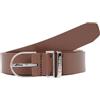 Calvin Klein Donna Cintura Metal Buckle in Pelle, Marrone (Cioccolate Lab), 70 cm