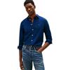 Tommy Hilfiger Uomo Camicia Dobby Shirt Slim Fit, Blu (Carbon Navy), XS