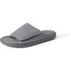 Amazon Essentials Pantofole a Fascia con Punta Aperta, Avvolgenti e Regolabili Uomo, Grigio, 45 EU