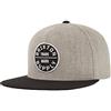 BRIXTON Uomo Oath III Snapback Baseball, Grigio/Nero, Taglia Unica