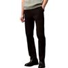 Calvin Klein Pantaloni Chino Slim da Uomo in Cotone Elasticizzato LV040EM633 Pantaloni Casual, Nero (Nero), 3232