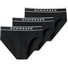 Schiesser Confezione da 3 Slip da Uomo, in Cotone Biologico, 95/5 Organic, Nero, 179570, 7/ XL, Nero_179570, XL