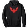 Batman Beyond Beyond Bat Logo Felpa con Cappuccio, Unisex per Adulti, Nero, M