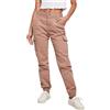 Urban Classics Ladies High Waist Cargo Pants Donna Pantaloni Modello Cargo Nero Cargo