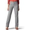 Lee Wrinkle Free Relaxed Fit Straight Leg Pant Pantaloni, Color Cenere (Ash Heather), 42 IT (Lungo) Donna