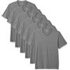 Amazon Essentials Uomo Scollo a V a maniche corte regular fit, Pacco da 6, Grigio Puntinato, M