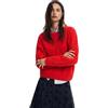 Desigual Maglione da Donna Flat Knit Thin Gauge, Felpa Donna, Rosso, XL