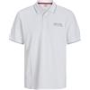 Jack & Jones Polo da Uomo Jprbluatlas, Bianco, L