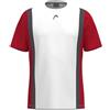 HEAD Club 25 Tech T-Shirt Uomo Rosso Bianco, Rosso Bianco, XXL