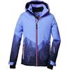 killtec Giacca da sci da ragazza con cappuccio e paraneve KSW 328 GRLS SKI JCKT, lavanda 116, 42272-000