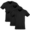 Gildan Cotton Stretch V-Neck T-Shirt Biancheria Intima (Pacco da 3) Uomo