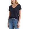 Marc O'Polo Marc OߴPolo Denim Donna T-Shirt in Cotone bio con Scollo a V