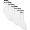 BOSS 6P QS Stripe CC Calze Corte, White100, 43-46 Uomo