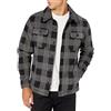 Amazon Essentials Giacca Camicia Invernale in Pile Polare a Maniche Lunghe Uomo, Nero Carbone Buffalo Plaid, S