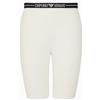 EMPORIO ARMANI Biker Shorts Pantaloni da Tuta, Bianco, S Donna