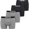 Levi's Boxer, Boxer Uomo, Sostenibile Nero / Grigio, S