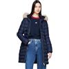 Tommy Jeans Tjw Essential Hooded Down Coat Dw0dw18864, Coat Donna, Blu (Dark Night Navy), XXS
