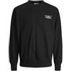 JACK & JONES Jjeriley Sweat Crew Neck SN, Nero, M
