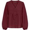 ONLY Onlnova Life Vis L/S Ebba Top Donna
