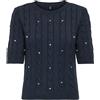 ONLY Onlsussi Life S Deco Cabel Pull Knt, Ombre Blu, L