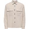 Only & Sons Onscaiden LS Overshirt Linen Blend Noos Onscaiden LS - Maglietta a Maniche Corte Uomo (Pacco da 1)