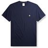 Brooks Brothers T-Shirt da Uomo a Maniche Corte in Cotone, Girocollo, con Logo, Navy, XL