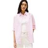 Tommy Hilfiger Donna Camicia Oxford Relaxed Fit, Multicolore (Classic Ithaca STP/Mid Pink), 46