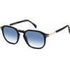 David Beckham Occhiali da Sole DB 1115/S BLACK/BLUE SHADED 52/21/145 uomo