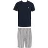Emporio Armani Logo Pattern Woven Pajamas Pantalone del Pigiama Uomo (Pacco da 1)