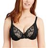 Sans Complexe Passion 73aag80 Reggiseno Demi con Ferretto, Nero, 4E Donna