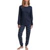 CALIDA Midnight Dreams Set di Pigiama, Peacoat Blue, 36-38 Donna