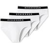 Schiesser Confezione da 3 Slip da Uomo in Cotone Biologico, Confezione Multipla - 95/5 Organic, Bianco_179570, L