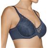 Selene, Reggiseno Donna in Pizzo Floreale, con Ferretto e Leggera Imbottitura, Collezione Mara, Colore Blu, Taglia 6C