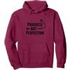 Mademark Progress Not Perfection Motivational Growth Mindset Citazione Felpa con Cappuccio, Unisex per Adulti, Bordeaux, XXL