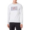 JACK & JONES Jjmarius Sweat Crew Neck Pullover da Uomo, Melange Bianco, XL