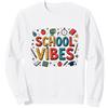 Mademark Back to School Vibes: Grafica educativa Divertente accademica Felpa, Unisex per Adulti, Bianco, XXL