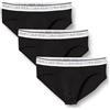Calvin Klein Uomo Slip Hipster Confezione da 3 Intimo, Nero (Black W/White WB), L
