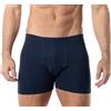 Navigare Boxer Uomo 576 - Pack da 6 - Cotone bielastico - Apertura Frontale con bottoncino - Bianco/Assortiti