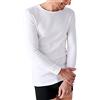 Damart Tee Shirt Manches Longues, Maglia Uomo, Bianco (Blanc 54119-01010-), Large