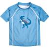 Playshoes Maglietta da Nuoto Unisex per Bambini Rash Guard Shirt, Blue Shark, 62-68