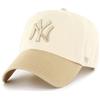 47 '47 New York Yankees - Cappello da Uomo e da Donna, Bicolore con Cinturino Regolabile, Colore: Bianco Naturale/Cachi con Logo tonale, Bianco Naturale/Cachi, Taglia Unica