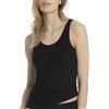 CALIDA Cali- Canottiera spalla larga in 100% cotone mercerizzato, 5/L, NERO