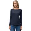 Street One 3228737 - Maglietta Basic a Maniche Lunghe, Blu Scuro, 46 Donne